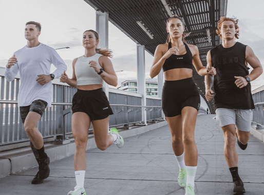 Runners wearing LSKD activewear