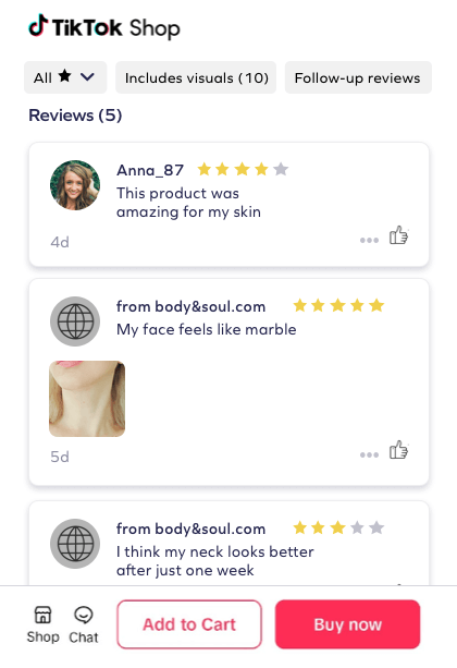 Syndication to TikTok Shop